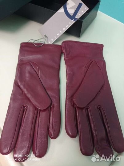 Перчатки кожаные, новые, Francomanatti, р. 7