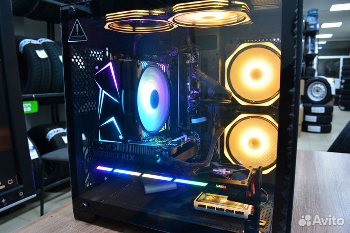 Мощный пк RTX 4060+ intel core i7 6700+16 gb озу+s