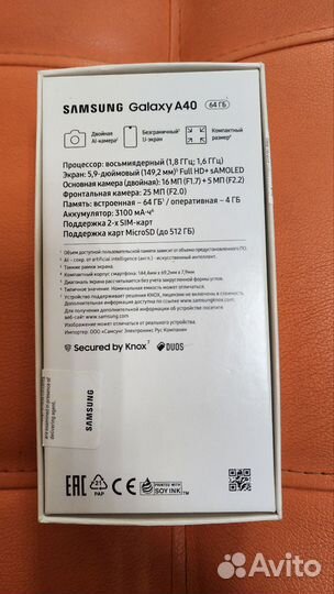 Samsung Galaxy A40, 4/64 ГБ