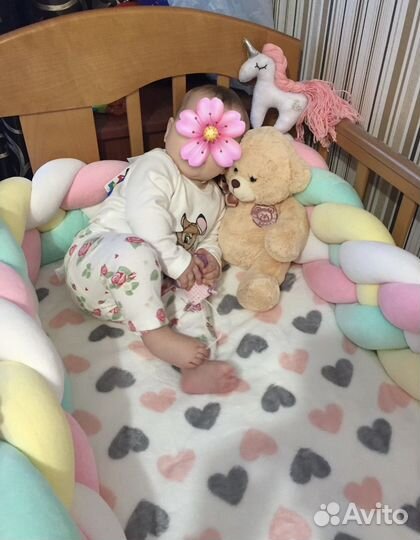 Бортики в кроватку коса. Новый