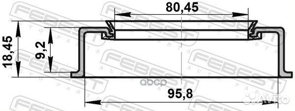 Сальник ступичный передний81x95.5x9.2x18.5