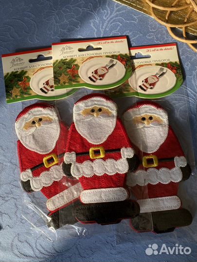 Конверт для столовых приборов «Дед Мороз» 2 шт