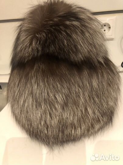 Шапка женская меховая из меха чернобурки