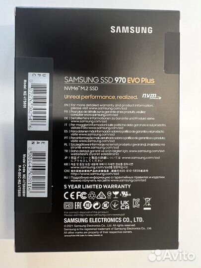 Ssd Samsung 970 evo plus 500gb