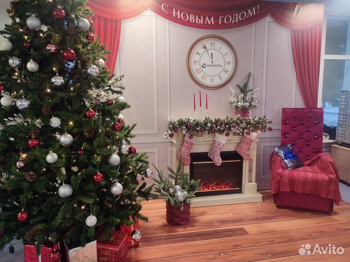 Новогоднее оформление офисов магазинов