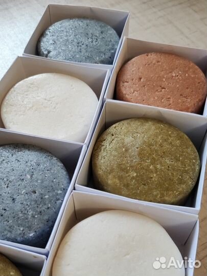 Натуральный твердый шампунь