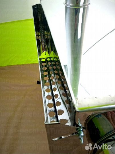 Дровяная печь Средняя на 30 л. c 3Д экранами