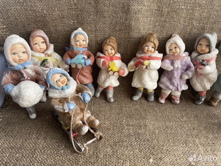 Ватные игрушки на елку, набор « Я сама«