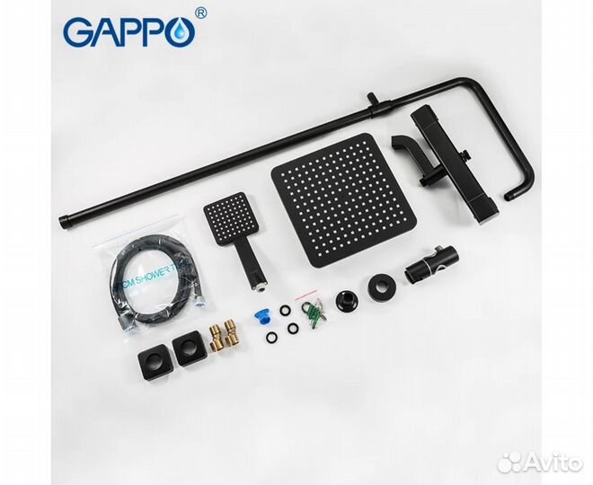 Душевая стойка с термостатом gappo G2491-6