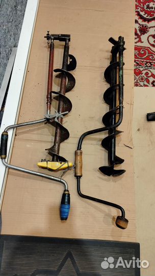 Буры и пешня для зимней рыбалки