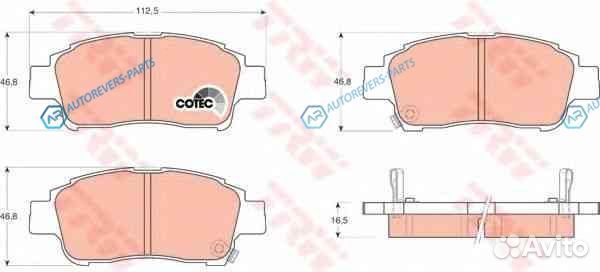 GDB3218 Колодки тормозные дисковые перед