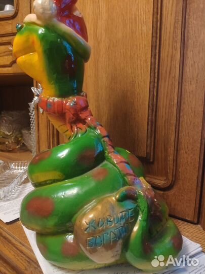 Статуэтка копилка змея