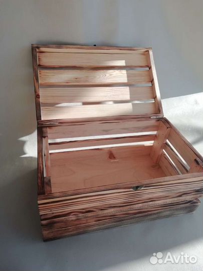 Ящик из натурального дерева