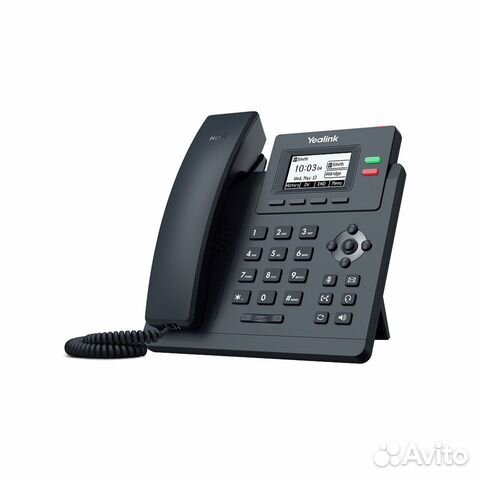 Телефон IP Yealink SIP-T31 черный с блоком питания объявление продам