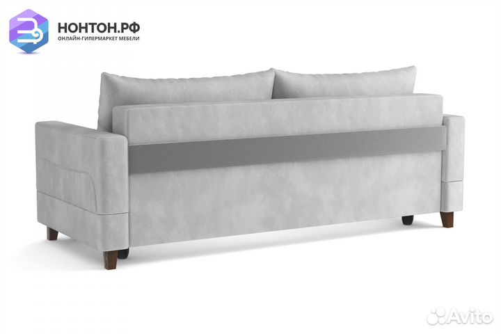 Диван выкатной евромагнат светло-серый