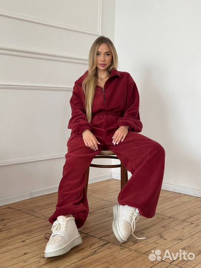 Комбинезон женский флисовый на резинке