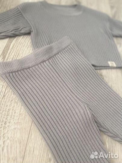 Костюм в рубчик