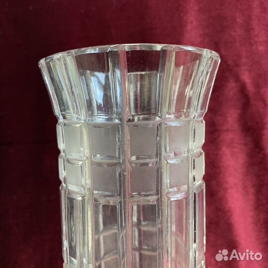 Ваза стеклянная времён СССР старинная вазочка