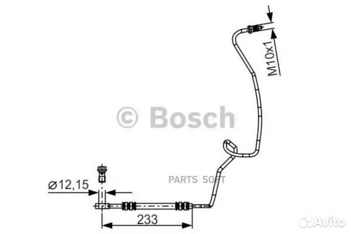 Bosch 1987481338 Шланг тормозной