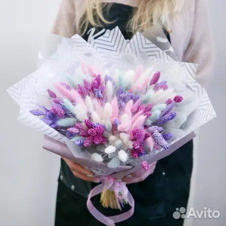 Букет неувядающий/сухоцветы/лаванда/вечный букет