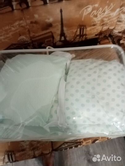 Бортики подушки в детскую кроватку