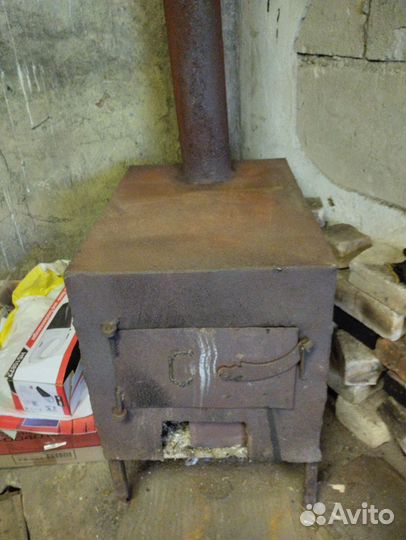 Печь буржуйка, металлическая