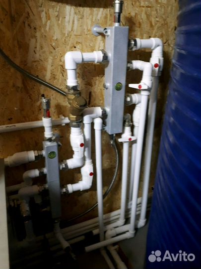 Монтаж автономного отопления и водоснабжения