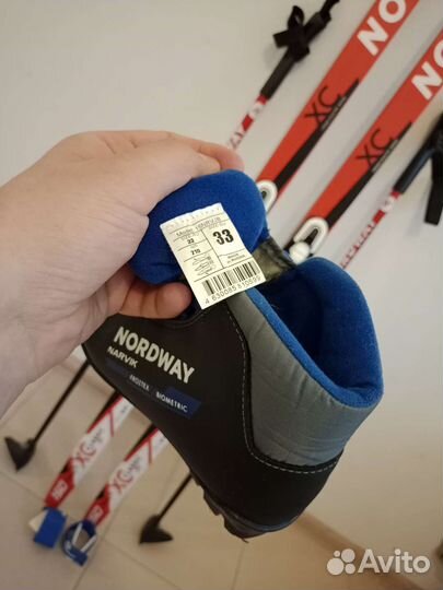 Ботинки лыжные 33 размер