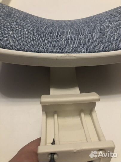 Подголовник от кресла expert white blue