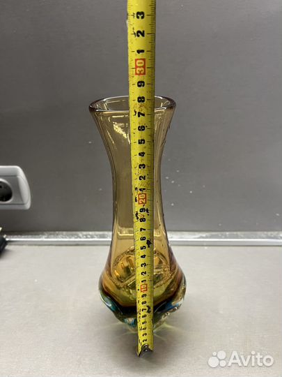 Ваза цветное стекло СССР