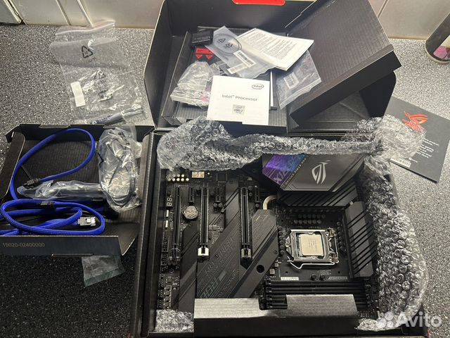 Материнская плата Asus rog strix z490-e i7-10700k купить в Калининграде ...