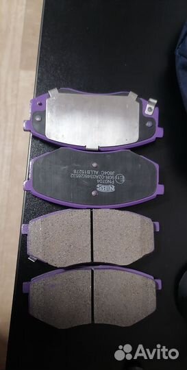 Комплект передних колодок nibk