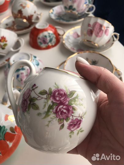 Чашки лфз молочники сахарница кувшин СССР