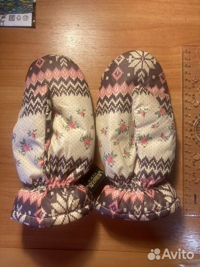 Варежки детские болоневые для девочки