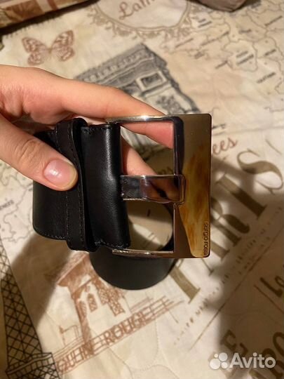 Кожаный ремень sergio rossi