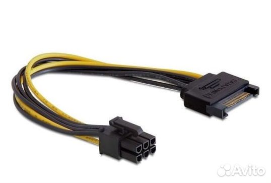 Переходник питания Видеокарта -Molex / SATA. новый