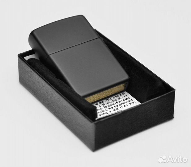 Зажигалка Zippo 218 Black/Brass Оригинал Новая