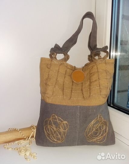 Сумка из льна