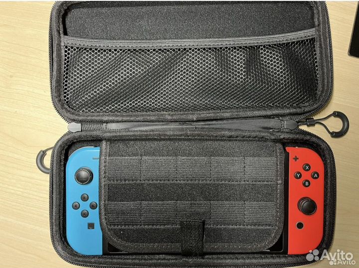 Nintendo switch прошитая 128gb + чехол