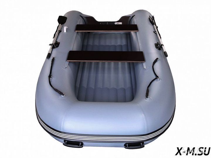 Надувная лодка gladiator E380S темно-серый