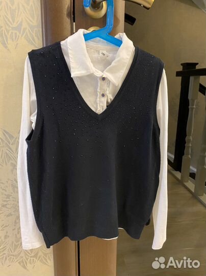 Жилетка для девочки школьная (школьная форма)