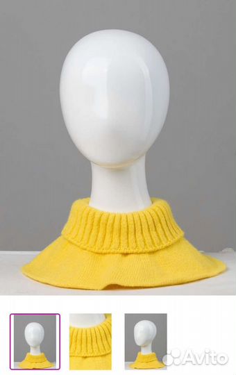 Комплект зимний - шапка и манишка, 42-44