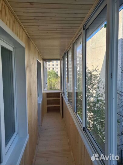 Отделка балконов.Обшивка балконов.Ремонт балконов