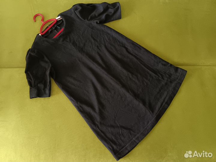 Черное платье Befree XS под велюр