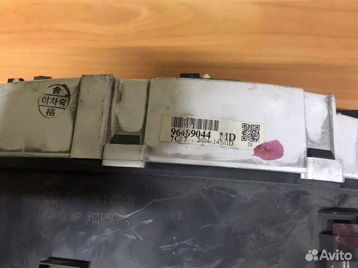 Chevrolet Lanos щиток приборов