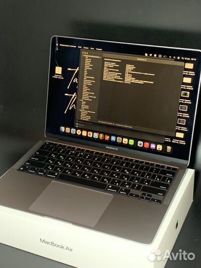 MacBook Air M1 8/256 темно серый