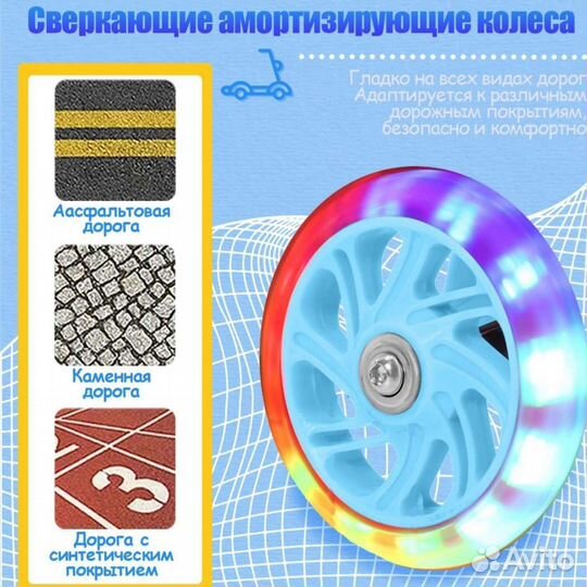 Самокат трехколесный детский