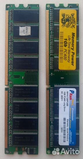 DDR1 2 шт. по 1Gb Hynix