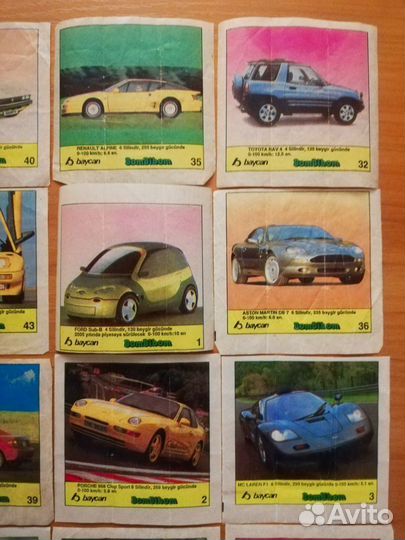 Вкладыши от жевачек