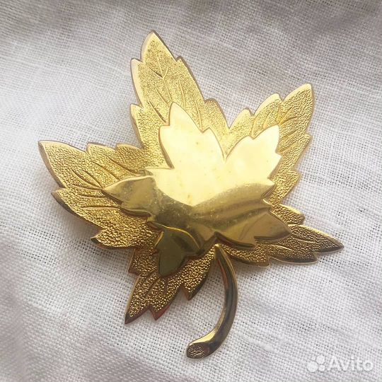 Lucien Piccard Винтажная брошь Мальтийский крест